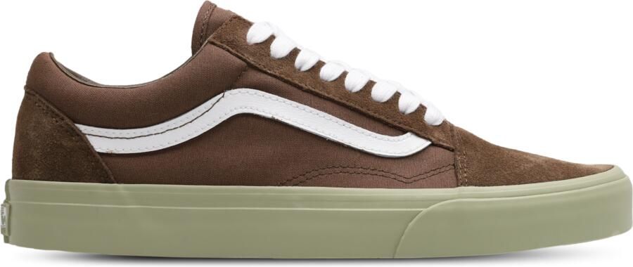 Vans Old Skool Sneakers Heren Bruin Leer Textil