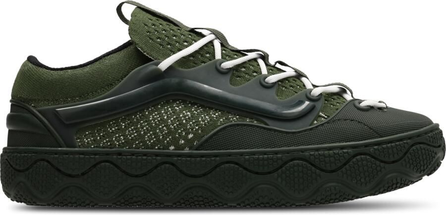 Vans Old Skool Sneakers Heren Groen Leer Textil