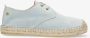 Fred de la bretoniere Espadrille met veters suède baby blauw - Thumbnail 2
