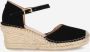 Fred de la Bretoniere 153010255 Espadrilles Zomer Schoenen Dames Zwart - Thumbnail 3