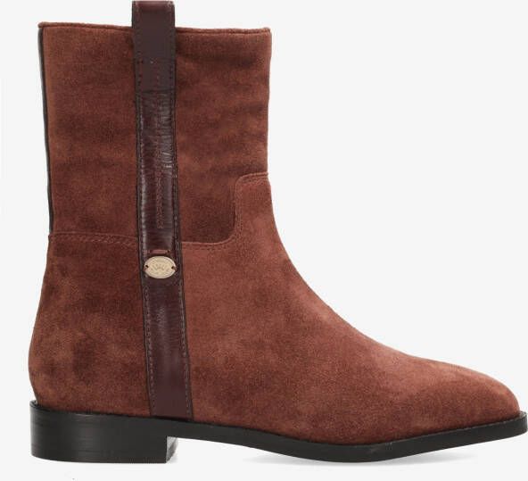 Fred de la bretoniere Biker boot Gilly Bordeaux Rood