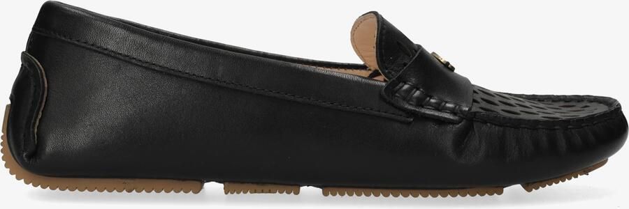 Fred de la bretoniere Billy Perf mocassin nappa zwart