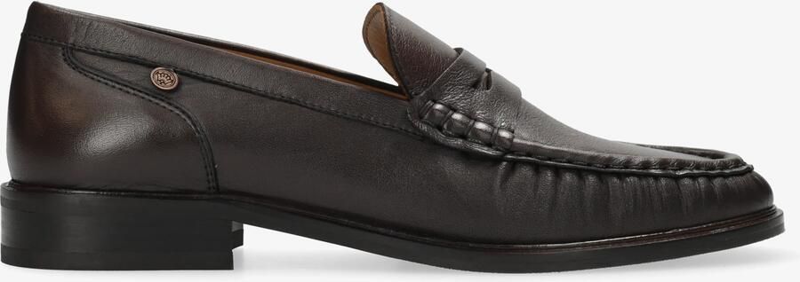 Fred de la bretoniere BODIL BEAU Loafer nappa leather Dark Brown