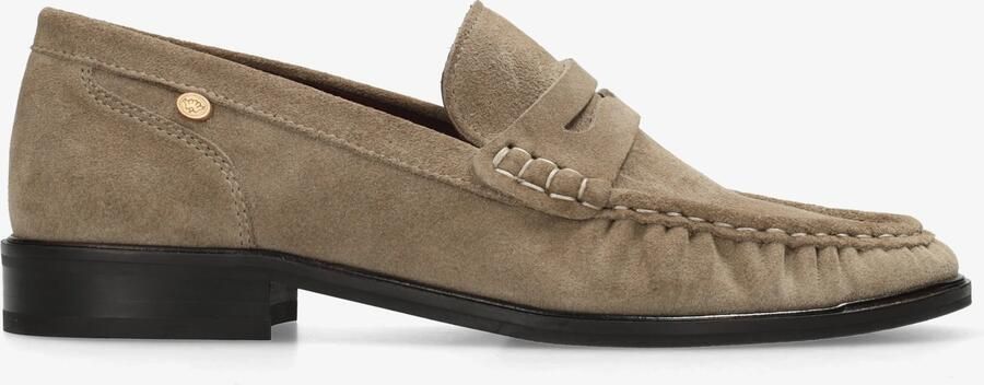 Fred de la bretoniere BODIL BEAU Loafer suede Light Taupe