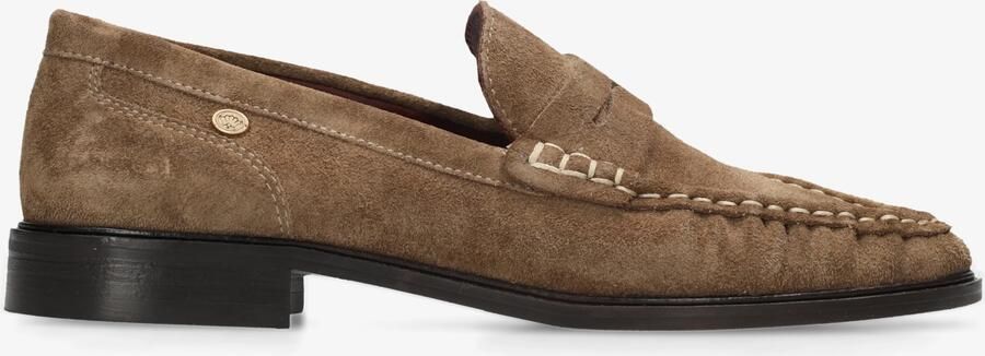 Fred de la bretoniere Bodil Beau loafer suède taupe