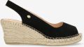 Fred de la bretoniere Clare Kiki espadrille Suède Zwart - Zwart