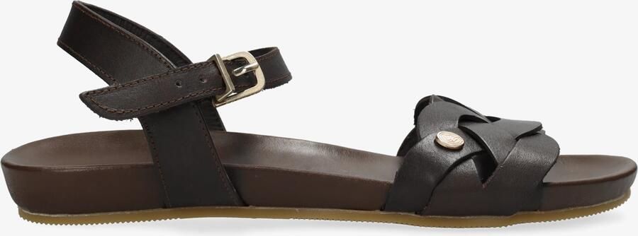 Fred de la Bretoniere Clover Jessy Sandaal Vachetta Donkerbruin - Foto 4