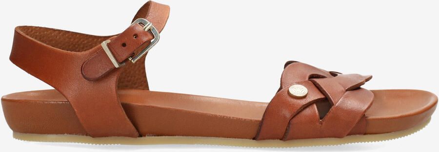 Fred de la bretoniere Clover Jessy sandaal Vachettaleer Cognac