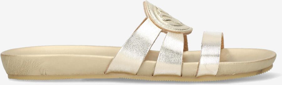 Fred de la bretoniere Clover Si slipper Vachettaleer Lichtgoud