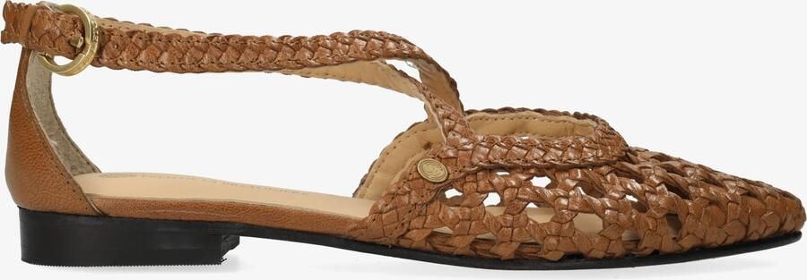 Fred de la bretoniere Ellis Cross sandaal glazed tan