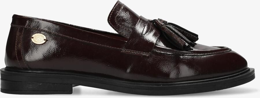 Fred de la Bretoniere FAIRY MOCCY Loafer Wrinkle Patent Bordeaux Red - Foto 10