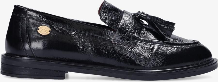 Fred de la Bretoniere FAIRY MOCCY Loafer Wrinkle Patent Dark Navy