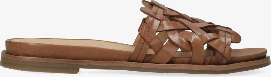 Fred de la bretoniere Freedy June slipper leer tan