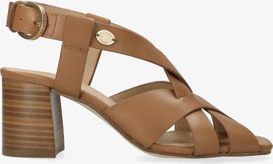 Fred de la bretoniere Giada Cross sandaal Crust Cognac
