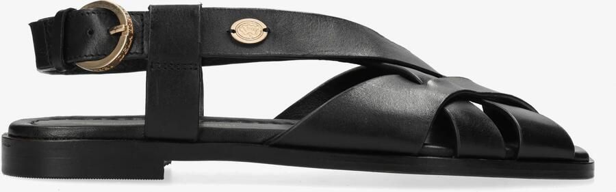 FRED DE LA BRETONIERE Sandalen met Hak Dames Gitel Cross Maat: 39 Materiaal: Leer Kleur: Zwart - Foto 10