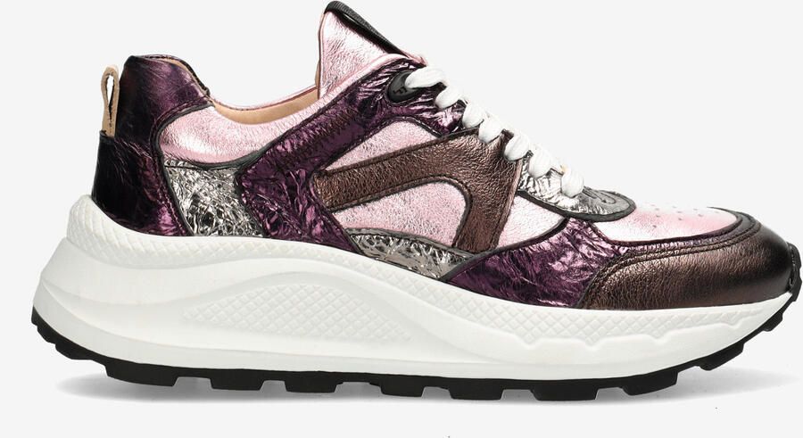 FRED DE LA BRETONIERE Lage Sneakers Dames Hazel Low Leer Roze