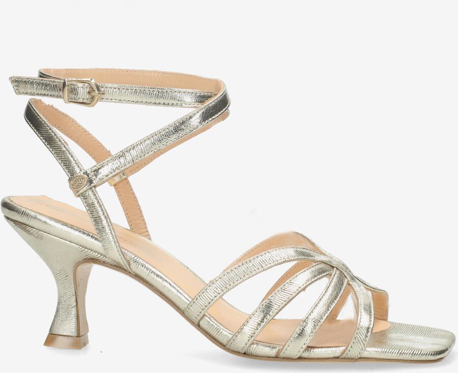 Fred de la bretoniere Iza Cary sandalette Metallic Lichtgoud