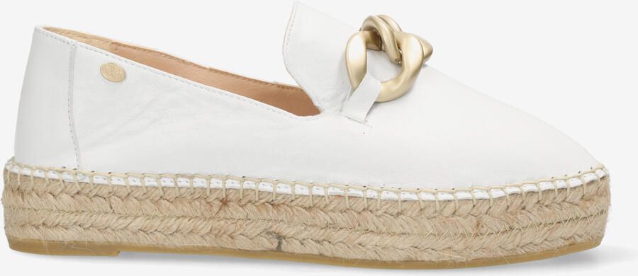 FRED DE LA BRETONIERE Espadrilles Dames June Li Leer Wit
