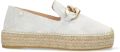 Fred de la bretoniere June Li espadrille Suède slangenprint Nwp Gebroken wit - Beige