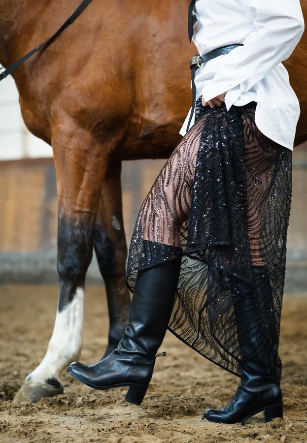 FRED DE LA BRETONIERE Hoge Laarzen Dames Finy Hey Maat: 36 Materiaal: Leer Kleur: Zwart - Foto 7