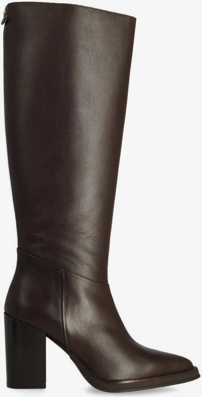 Fred de la Bretoniere Heeled High Boot Grunce Tube Donker Brown Dames Laarzen - Foto 3