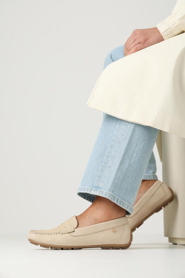 Fred de la bretoniere Liene mocassin Nubuck Zand - Foto 2