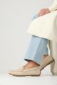 Fred de la bretoniere Liene mocassin Nubuck Zand - Beige