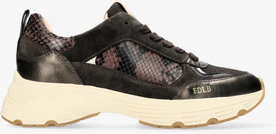 Fred de la bretoniere Mariola Luna sneaker Python Donkerbruin - Foto 5