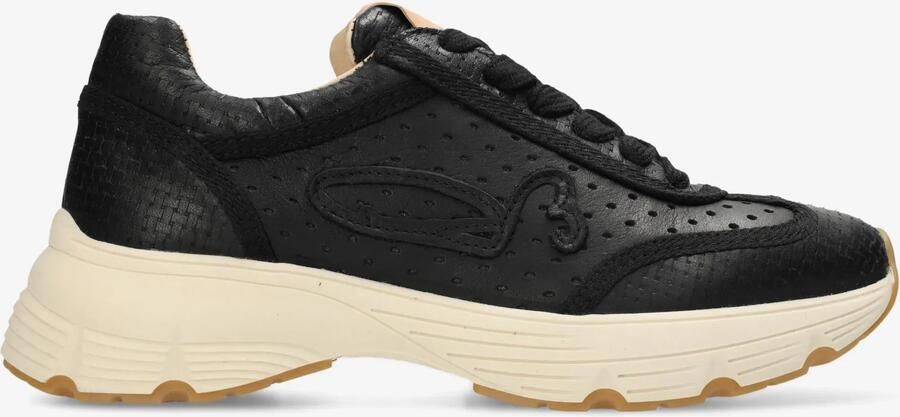 Fred de la bretoniere Mariola Raffi sneaker Leer Zwart