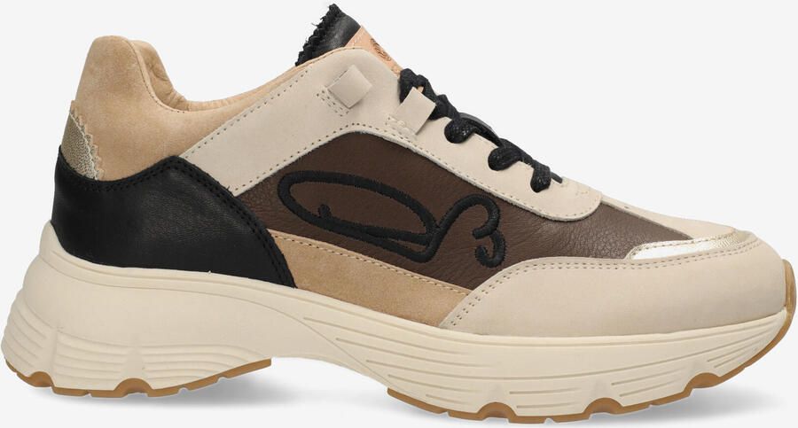 Fred de la bretoniere Sneaker Mariola Sign Zwart Beige