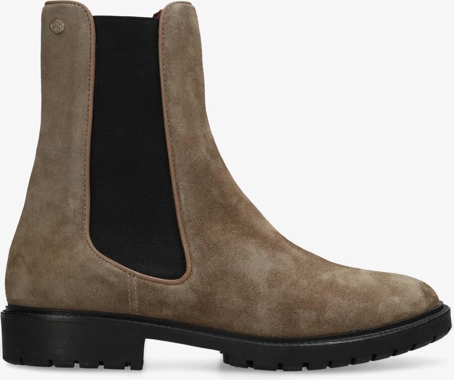 Fred de la bretoniere Mosi chelseaboot Suède Taupe