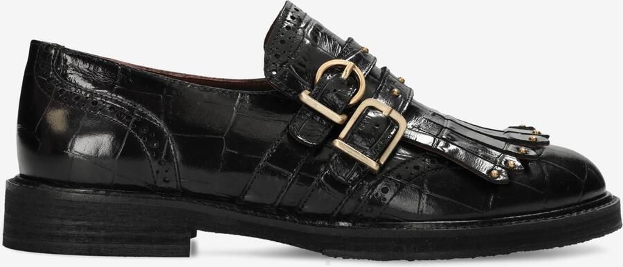 Fred de la bretoniere PARIS EROS Loafer Shiny Croco Leather Black