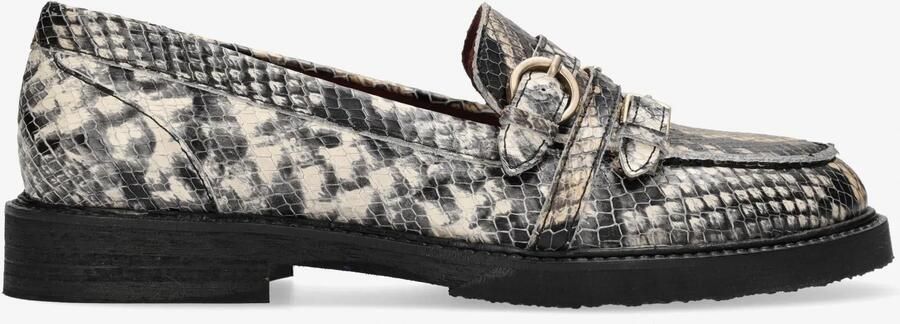 Fred de la bretoniere Paris Grive instapper Python print leer Zwart Wit