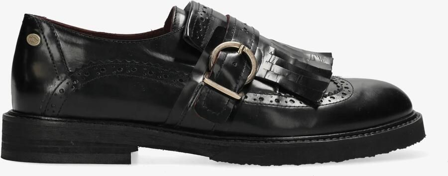FRED DE LA BRETONIERE Loafers Dames Paris Groove Leer Zwart