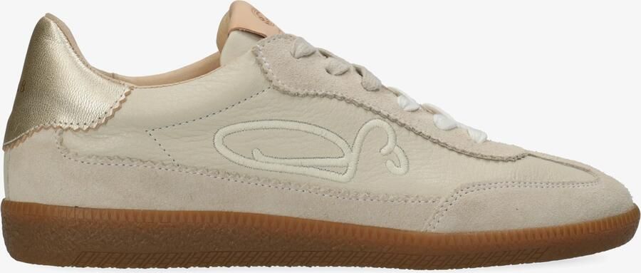 FRED DE LA BRETONIERE Lage Sneakers Dames Pearl Sign Maat: 39 Materiaal: Leer Kleur: Beige - Foto 2