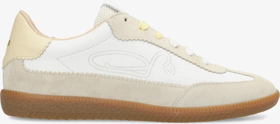 FRED DE LA BRETONIERE Lage Sneakers Dames Pearl Sign Leer Wit - Foto 4