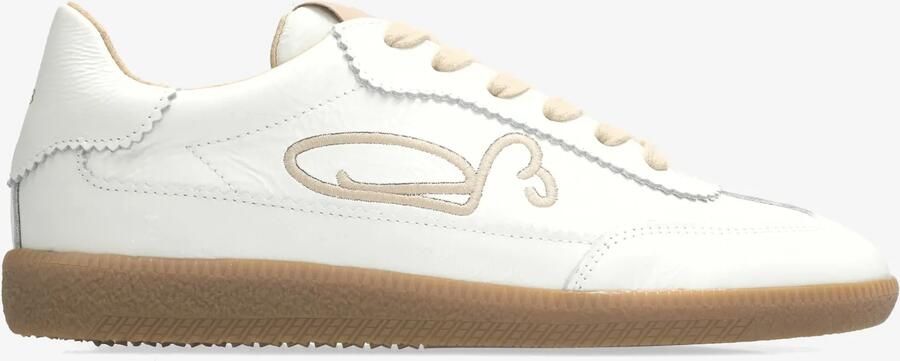 FRED DE LA BRETONIERE Lage Sneakers Dames Pearl Sign Maat: 42 Materiaal: Leer Kleur: Wit - Foto 3