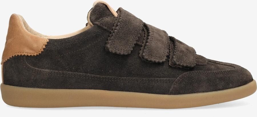 Fred de la bretoniere Pepper Valencia Sneakers Suede Donkerbruin