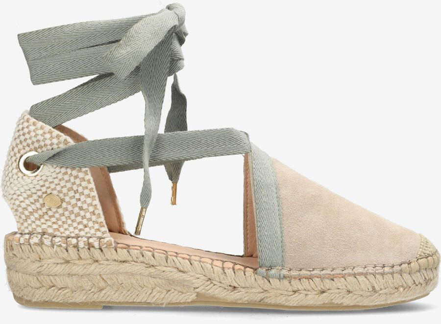 Fred de la bretoniere Romi Lena espadrille Suède Taupe