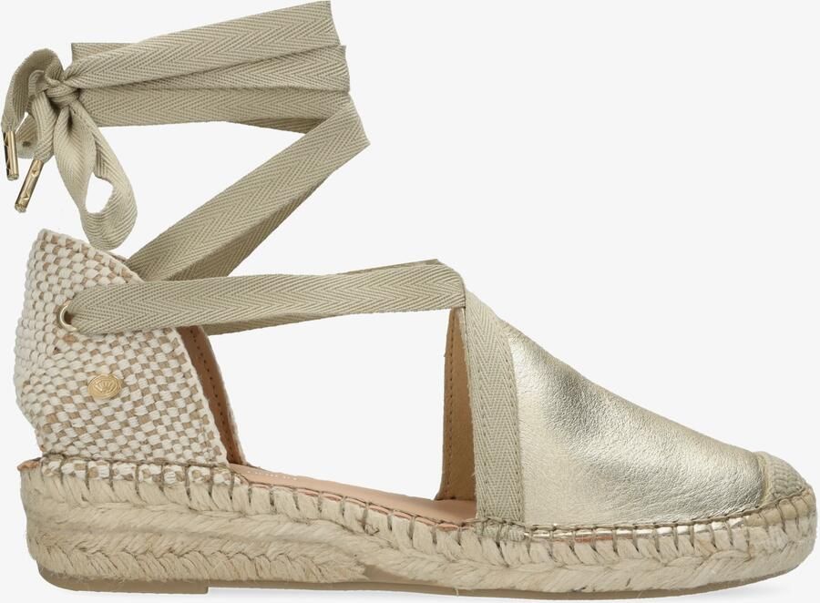 Fred de la bretoniere Romi Luz espadrille metallic lichtgoud