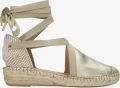 Fred de la bretoniere Romi Luz espadrille metallic lichtgoud - Lichtgoud