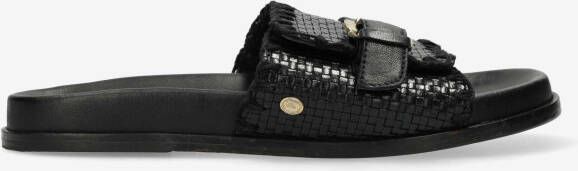 Fred de la Bretoniere Ebby Elena leren slippers zwart - Foto 4