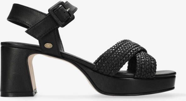 Fred de la bretoniere Sandaal Met Hak Ekam Plateau Zwart