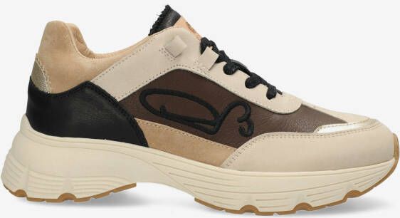Fred de la Bretoniere Sneaker Mariola Sign Zwart Beige