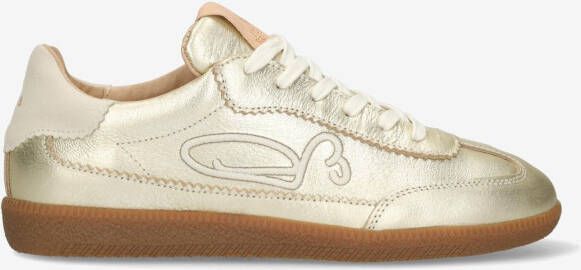 FRED DE LA BRETONIERE Lage Sneakers Dames Pearl Sign Maat: 39 Materiaal: Leer Kleur: Goud - Foto 5