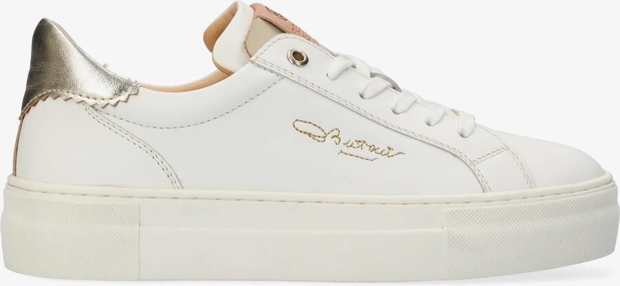 Fred de la Bretoniere Storm Isa Sneaker Leer Wit Goud - Foto 2