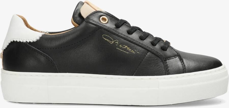 Fred de la bretoniere Storm Isa sneaker leer zwart