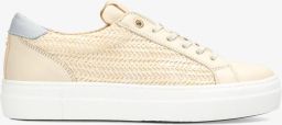 Fred de la bretoniere Storm Luca sneaker raffia beige blauw