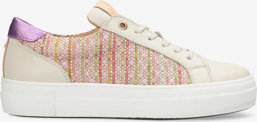 Fred de la bretoniere Storm Luca sneaker Raffia Roze Beige - Foto 3