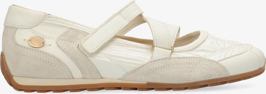 Fred de la bretoniere Uta Kea ballerina Satijn Gebroken wit